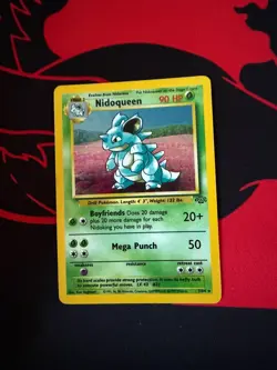 Pokemon TCG Nidoqueen Jungle Holo Rare Card 7/64 1999 Unlimited LP - Image 1