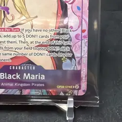 Black Maria (Illustration Box Vol.2) OP08-074 One Piece Promotion Cards Foil - Image 2
