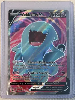 Wobbuffet V 191/202 Sword & Shield NM Ultra Rare Full Art Pokemon Card Spanish - Image 1