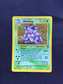 Pokemon Cards: Base Set 2 Rare Holo: Nidoking 11/130 - Image 1
