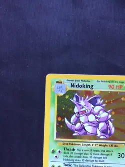 Pokemon Cards: Base Set 2 Rare Holo: Nidoking 11/130 - Image 3