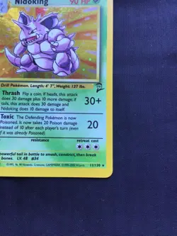 Pokemon Cards: Base Set 2 Rare Holo: Nidoking 11/130 - Image 5