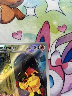 Armarouge Scarlet & Violet Base Illustration Rare Holo Pokemon TCG Card 203/198 - Image 4