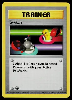 Pokemon Card - Switch 1st Edition Base Set Shadowless 95/102 - Image 1
