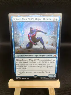 spider-man 2099, Miguel O’Hara spider-man, miles morales mtg cards welcome deck - Image 1