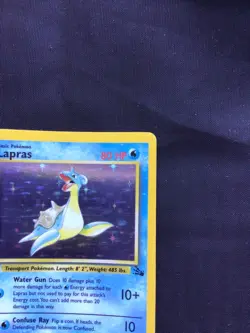 Pokemon Cards: 1st Edition Fossil Rare Holo: Lapras 10/62 - Image 4