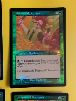 Deepwood Drummer x4. Playset Mercadian Masques. FOIL. Magic the Gathering Card. - Image 3