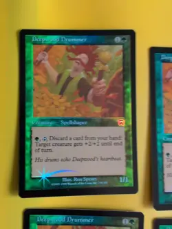 Deepwood Drummer x4. Playset Mercadian Masques. FOIL. Magic the Gathering Card. - Image 5