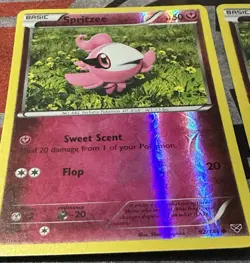 Pokemon TCG - 2x SPRTIZEE - X&Y Base Set 92/146 Reverse Holo Common Cards - VLP - Image 2