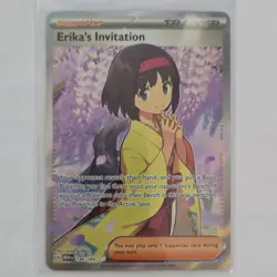 Pokemon Erika's Invitation Full Art Holo Super Rare 196/165 Card 151 English - Image 1