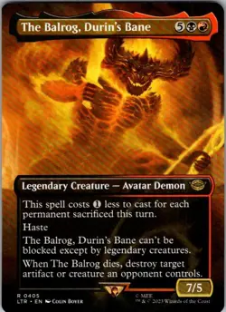 Magic | LTR | The Balrog, Durin's Bane (Borderless) | 405 | NM - Image 1