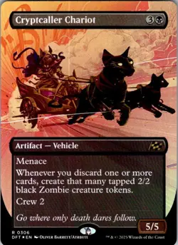 Magic | DFT | Cryptcaller Chariot (Borderless) | 306 | NM | Foil - Image 1