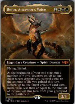 Magic | TDC | Betor, Ancestor's Voice (Borderless) | 1 | NM | Foil - Image 1