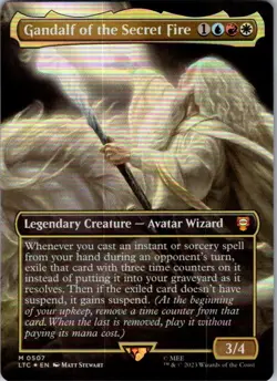 Magic | LTC | Gandalf of the Secret Fire (Borderless) | 507 | NM | Foil - Image 1