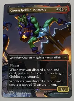 MTG Marvel’s Spider-Man Eternal Green Goblin Legendary Creature RARE REG #0023 - Image 1