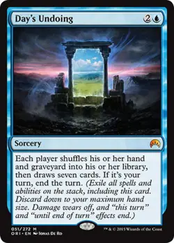 1x Day's Undoing Light Play, English Magic Origins MTG Magic - Image 1