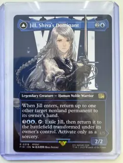 Jill Shiva's Dominant Borderless #0378 Non-Foil Final Fantasy MTG NM ENG - Image 1