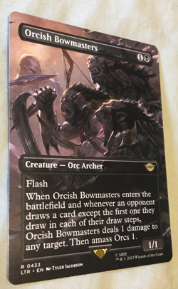 MTG Tales of Middle-earth - Orcish Bowmasters - R 0433 - Regular Full Art- NM - Image 1