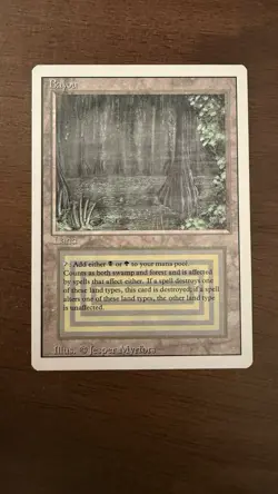 Magic the Gathering 1994 Bayou Revised Edition Rare Dual Land - Image 2