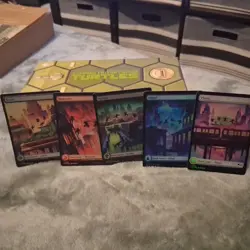 MTG - Teenage Mutant Ninja Turtles - TMNT- Full Art Foil Land Lot X5 0191-0196 - Image 1