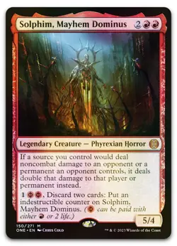 Solphim, Mayhem Dominus #150 (Foil) (NM) Phyrexia All Will Be One ONE Magic MTG - Image 1