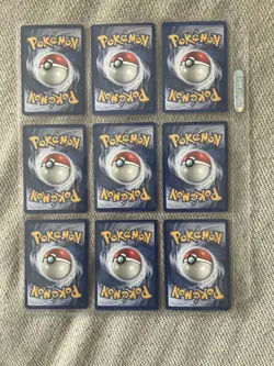 1999 Original Vintage Pokemon Trainer Set (9) Card Lot WOTC Rare Non Holo - Image 2