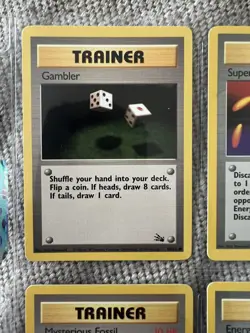1999 Original Vintage Pokemon Trainer Set (9) Card Lot WOTC Rare Non Holo - Image 3