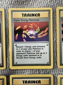 1999 Original Vintage Pokemon Trainer Set (9) Card Lot WOTC Rare Non Holo - Image 4