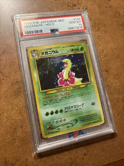 PSA 10 Meganium Pokemon Japanese Neo Genesis 2000 Holo #154 LOW POP - Image 2