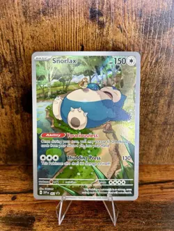 Pokemon TCG Scarlet & Violet Snorlax SVP051 Full Art Black Star Promo NM! - Image 1