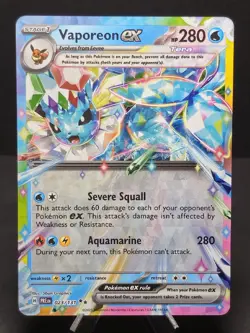 Pokemon Prismatic Evolutions: Choose Your Card! Reverse Holo/Holo EX Full Art NM - Image 1