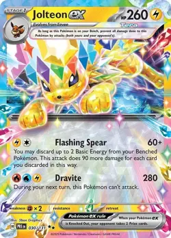 Pokemon Jolteon EX Promo Prismatic Evolutions 030/131 Holo 260 HP English 030/13 - Image 1