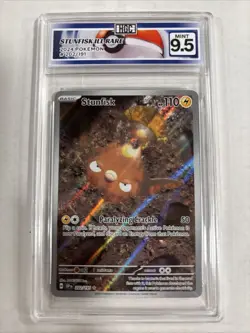 2024 Pokemon Stunfisk Illustration Rare #202 HGC 9.5 (sb4) - Image 1