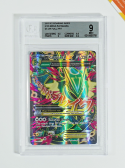 Pokemon BGS 9 M Rayquaza Ex #105 Full Art XY Roaring Skies 2015 English - Image 1