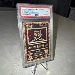 PSA GRADE 9!!! 2000 POKEMON MOVIE ANCIENT MEW DOUBLE HOLOGRAM!!! PSA 9!!! - Image 1