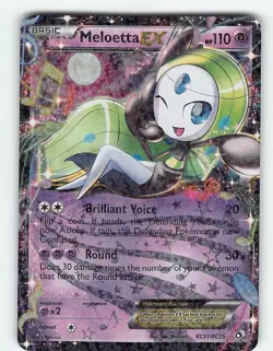 MELOETTA EX RC11/RC25 RARE LEGENDARY TREASURES POKEMON LP - Image 2