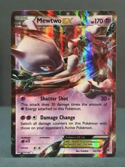 Pokemon TCG – Mewtwo EX 62/162 – XY BREAKthrough – Ultra Rare - NM Condition - Image 1