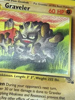 1999 TCG Pokemon #37 Graveler 37/62 1st Edition Non-Holo Uncommon - Image 3