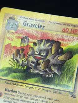 1999 TCG Pokemon #37 Graveler 37/62 1st Edition Non-Holo Uncommon - Image 4