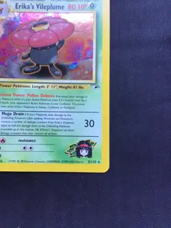 Pokemon Cards: Gym Heroes Rare Holo: Erika's Vileplume 5/132 - Image 5