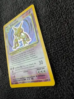 Alakazam Holo 1/102 – Base Set – Vintage Pokemon Card – Original WotC - Image 2