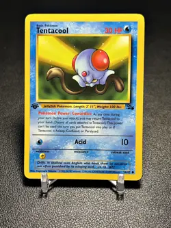 1999 Pokemon TCG Fossil 1st Edition Tentacool 56/62 - Image 1