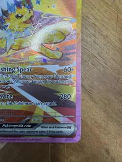 Pokemon Jolteon ex 153/131 Prismatic Evolutions Full Art Holo SIR English 2023 - Image 4