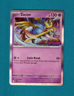 Zacian MEP 015 Phantasmal Flames Stamped Prerelease Pokemon Tcg Mep015 LP - Image 1