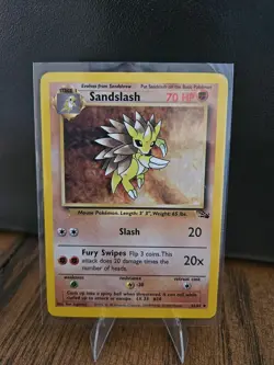 Pokemon 1999 Fossil Set Sandslash 41/62, Non Holo LP - Image 1