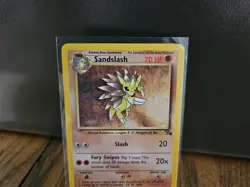 Pokemon 1999 Fossil Set Sandslash 41/62, Non Holo LP - Image 3