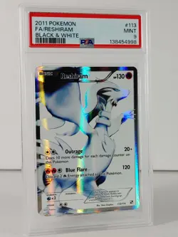 Reshiram - Full Art - Black & White 2011 - POKEMON #113 - PSA 9 - Image 2