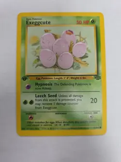 Exeggcute 52/64 1st Edition Regular Non Holo WoTC Pokemon Jungle Set LP English - Image 1