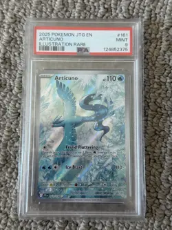 Pokemon TCG Articuno #161/159 Sv09: Journey Together Illustration Rare PSA 9 - Image 1