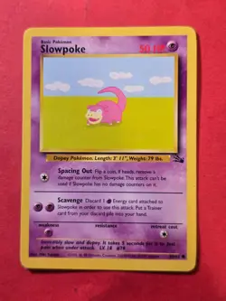 1999 Pokemon Fossil Unlimited #55 Slowpoke, C, NF/H, cd1 - Image 1